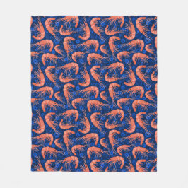 Cobertor De Velo Da bolha coral do oceano do camarão do camarão