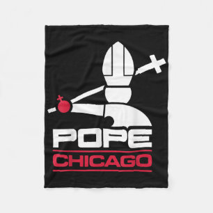 Cobertor De Velo Da Pope Leo Xiv Camisa Baseball Chicago