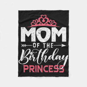 Cobertor De Velo Da Princesa de Aniversário Garota Feliz Mães Feliz