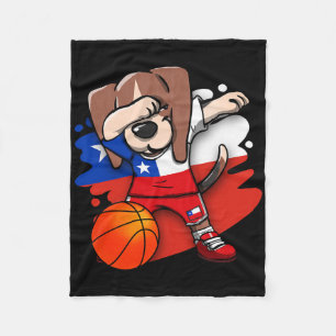 Cobertor De Velo Dabbing Beagle Chile Jersey Amantes do Esqueleto C