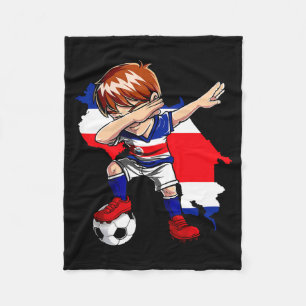 Cobertor De Velo Dabbing Futebol Camisa Costarriquenha Menino Costa