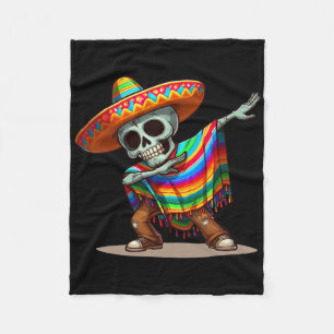 Cobertor De Velo Dabbing mexicano Poncho Cinco De Mayo Men Sombrero