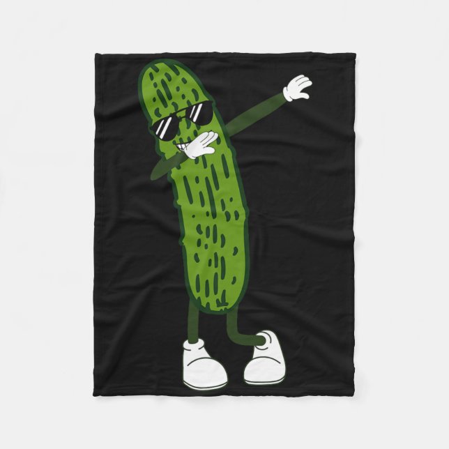 Cobertor De Velo Dabbing Pickle Dancing Cucumbads E Relishe (Frente)