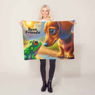 COBERTOR DE VELO DACHSHUND