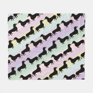 Cobertor De Velo Dachshund Fleece Blanket