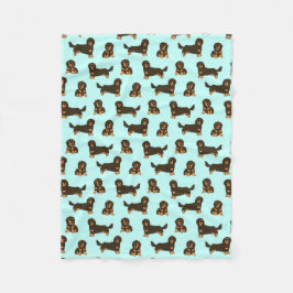 Cobertor De Velo Dachshund Fleece Blanket