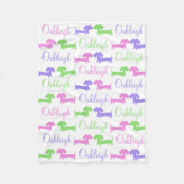 Cobertor De Velo Dachshund Gênero Nursert Neutro