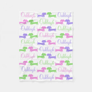 Cobertor De Velo Dachshund Gênero Nursert Neutro