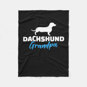 Cobertor De Velo Dachshund Grandpa