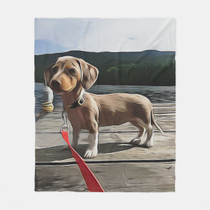 Cobertor De Velo Dachshund Life É Melhor Com Um Aniversário De Dach