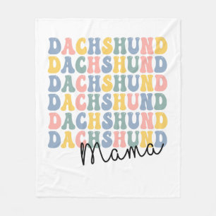 Cobertor De Velo Dachshund Mama