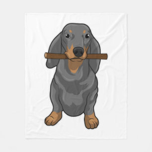 Cobertor De Velo Dachshund Stick