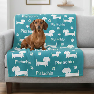 Cobertor De Velo Dachshund Wiener Cachorro Personalizado Teto Em Ab