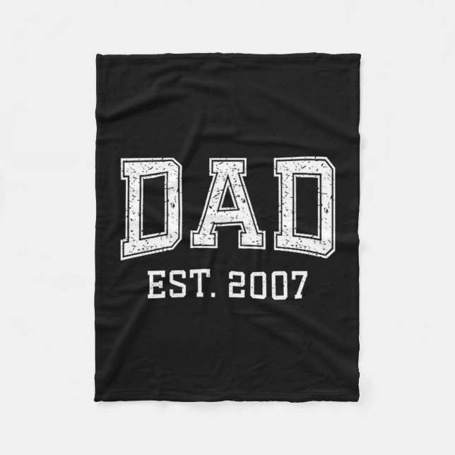 Cobertor De Velo Dad Est 2007 Dad D Fathers Day Ized  (Frente)