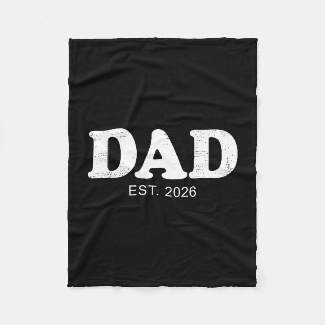 Cobertor De Velo Dad Est. 2026 Logo Father 2026 Loading New Dad 202 (Frente)
