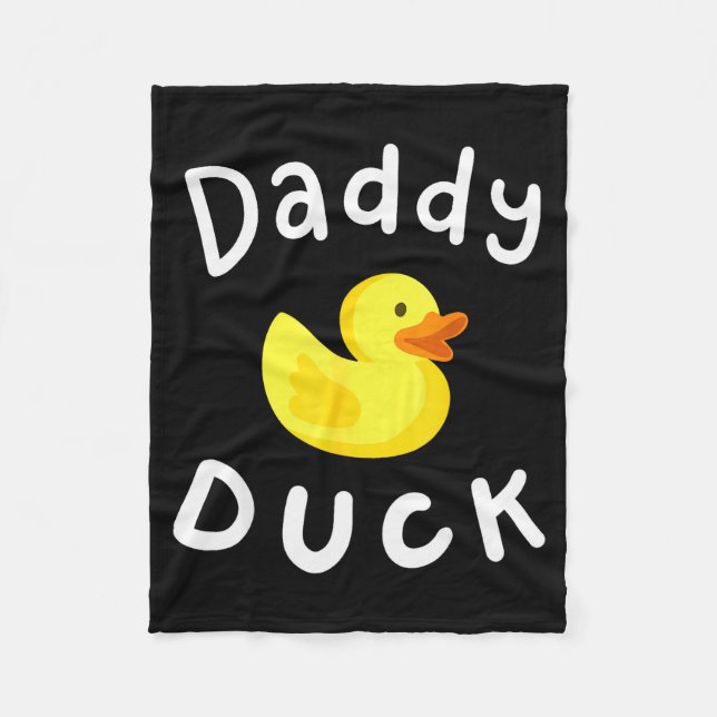 Cobertor De Velo Daddy Duck Birthday Rubber Duck Lover Family Match (Frente)