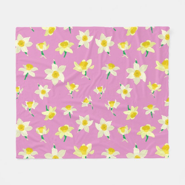 Cobertor De Velo Daffodils. (Frente (Horizontal))