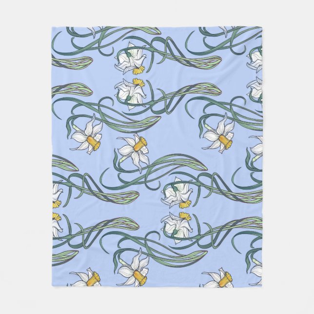Cobertor De Velo Daffodils Art: Nouveau Primavera (Frente)