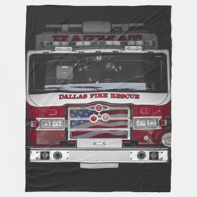 Cobertor De Velo Dallas Fire Truck (Frente)