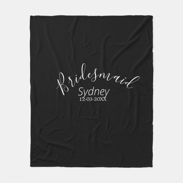 Cobertor De Velo Damas de honra despedida de solteira adicionar nom (Frente)