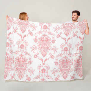 Cobertor De Velo Damasco Rosa