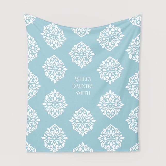 Cobertor De Velo Damask Ambience Pale Cerulean (Criador carregado)