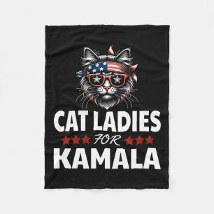 Cobertor De Velo Damies For Kamala Funny Cat Lover 2024 Kamala-harr