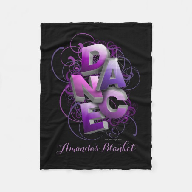 Cobertor De Velo dança 3D (verão | personalizado) (Frente)