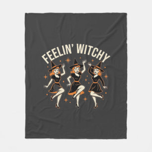 Cobertor De Velo Dança de Bruxa de Halloween Feelin 'Witchy