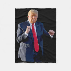 Cobertor De Velo Dança engraçada de Trump Dançando como um réu Vote