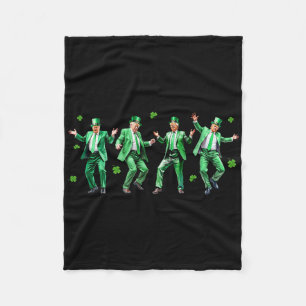 Cobertor De Velo Dança Engraçada de Trump Dia de São Patrício Lmn C
