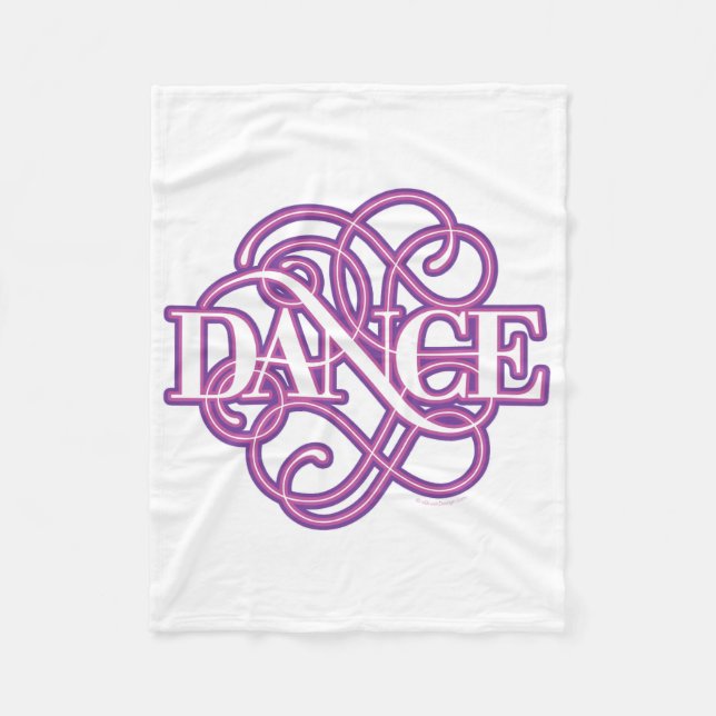 Cobertor De Velo Dança floresce (Frente)