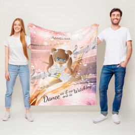 Cobertor De Velo Dançante Elegante Brunette Ballerina - Dança