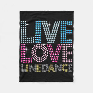 Cobertor De Velo Dançarina de dança Funny Live Love Line Dancer Gif