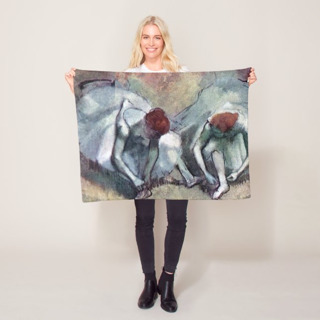 Cobertor De Velo Dançarinos Amarrando Seus Calçados, Edgar Degas (In Situ)