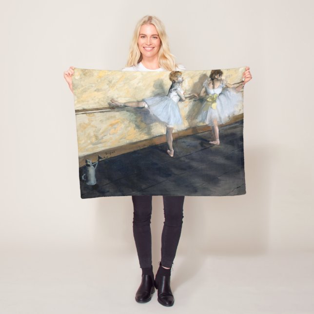 Cobertor De Velo Dançarinos Praticando no Barre, Edgar Degas (In Situ)