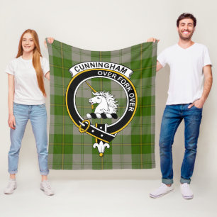 Cobertor De Velo Danças Clan Cunningham Vestido Verde Tartan Xadrez