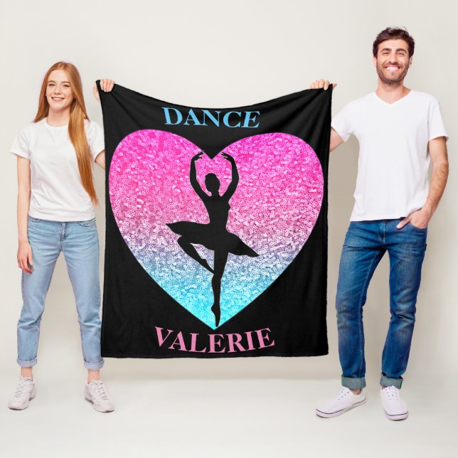 Cobertor De Velo Dance Fleece Blanket com Nome Personalizado (In Situ)