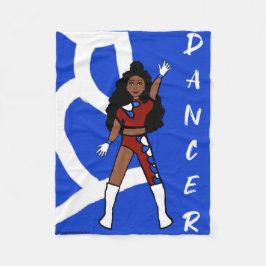 Cobertor De Velo Dancer Fleece Blanket Berry e Azul