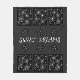 Cobertor De Velo Dandelion, Flores Selvagens e Abelhas de Mel