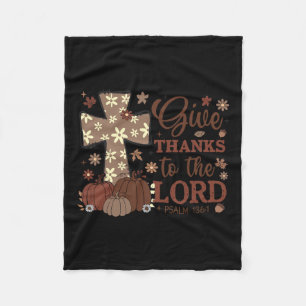 Cobertor De Velo Dar Obrigados Ao Senhor Cair No Obrigado Cristão