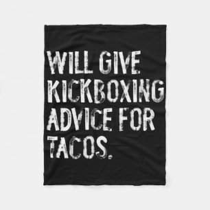 Cobertor De Velo Dará conselhos de kickboxing para tacos divertido