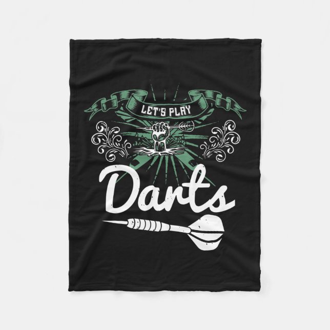 Cobertor De Velo Dardos - Vamos Jogar Dardos (Frente)