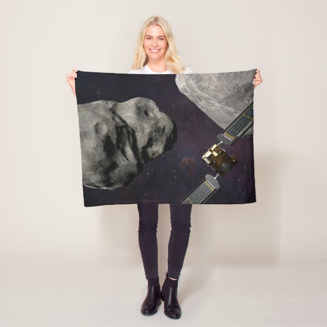 Cobertor De Velo Dart Spacecraft E Liciacube Antes Do Impacto (In Situ)