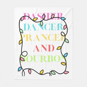 Cobertor De Velo Dasher Dancer Prancer e Bourbon