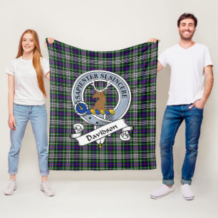 Cobertor De Velo Davidson de Tulloch Vestido Clã Crachá Tartan Xadr
