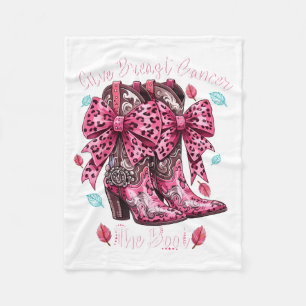 Cobertor De Velo Dê ao Câncer de Mama o Bota Nk Cowgirl Western Tee