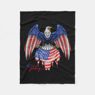 Cobertor De Velo De Julho S - Camisas Patriotas - Águia Bandeira Am