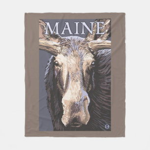 Cobertor De Velo De MaineMoose fim acima