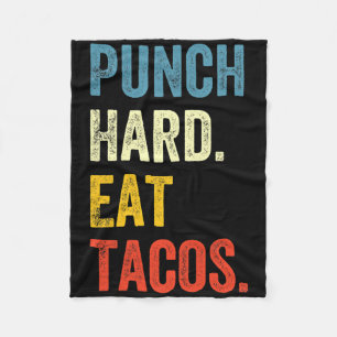 Cobertor De Velo Dê Socos Duros Coma Tacos Piada de Treino Boxeador